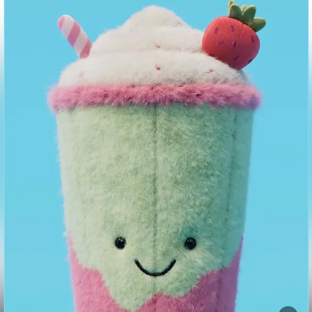 WEEKEND SALE☀️ NWT SHANGHAI Exclusive Amuseables Berrity Latte Jellycat Set - Picture 7 of 10